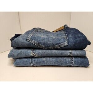 American Eagle Jeans Men's 38x30 Slim Straight Airflex + Blue Denim Lot Of 3
